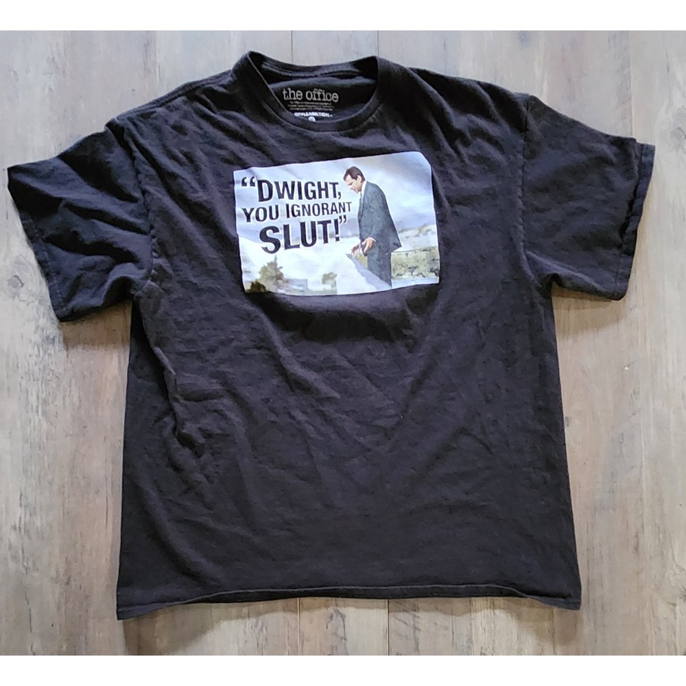 The Office TV Show Black Mens T-shirt XL "Dwight You..."